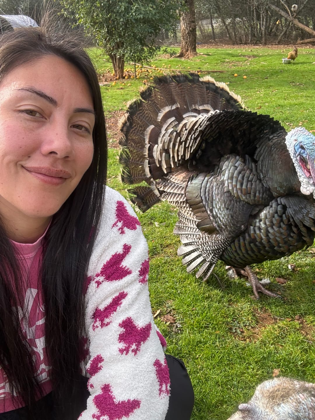 Customer photo review of Pink Chicken Luxe Cardigan