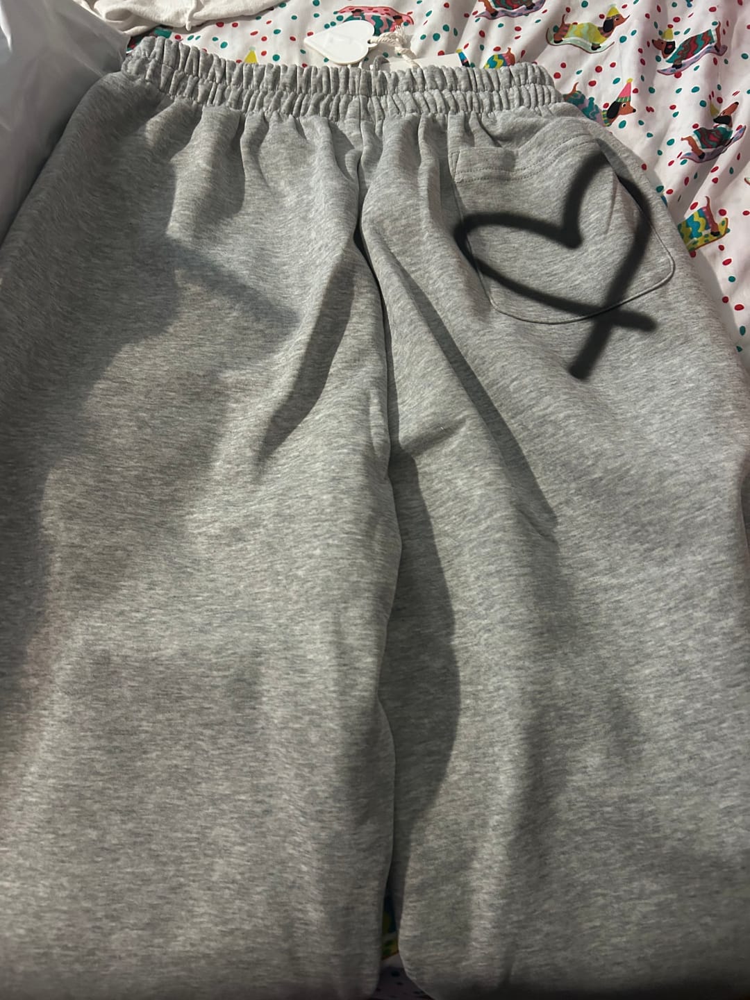Customer photo review of Aelfric Eden Graffiti Heart Baggy Sweatpants