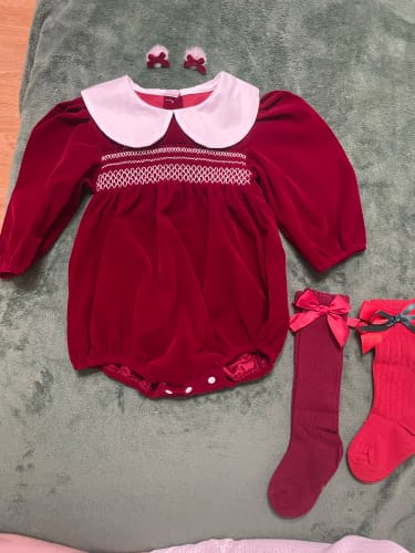 Customer photo review of Festive Vintage Style Romper