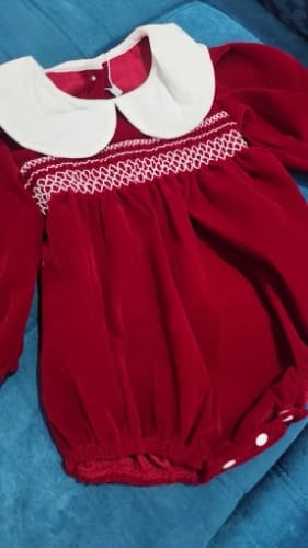 Customer photo review of Festive Vintage Style Romper