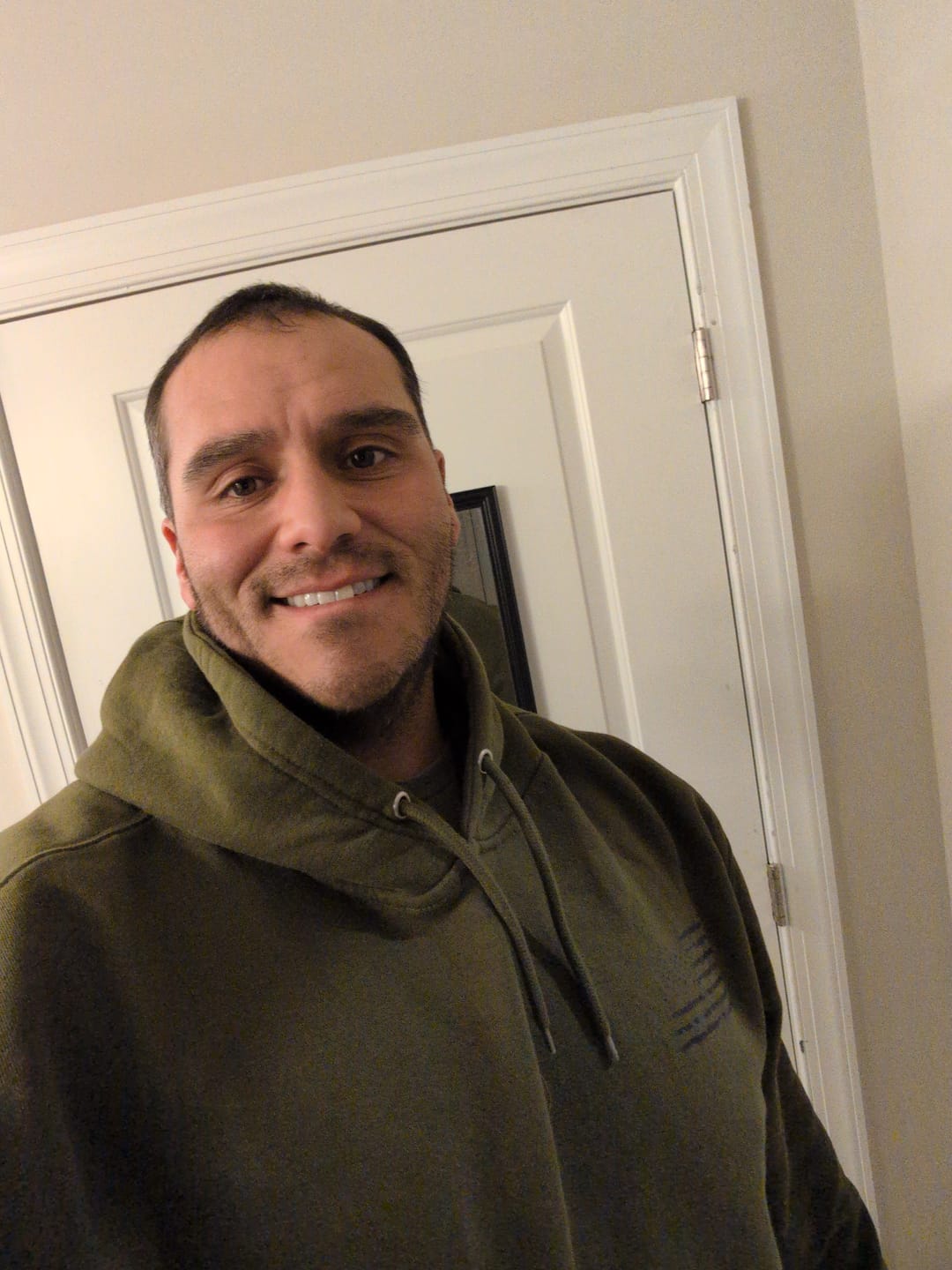 Customer photo review of Camo American Flag Hoodie