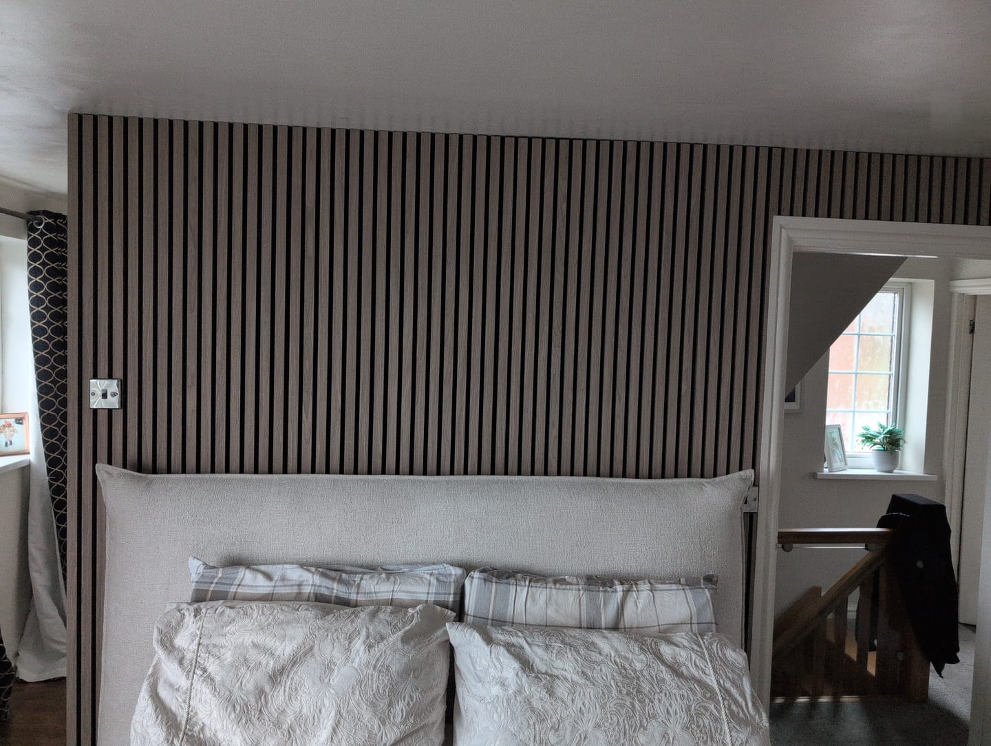 Customer photo review of Acoustic Slat Wall Panel - Walnut