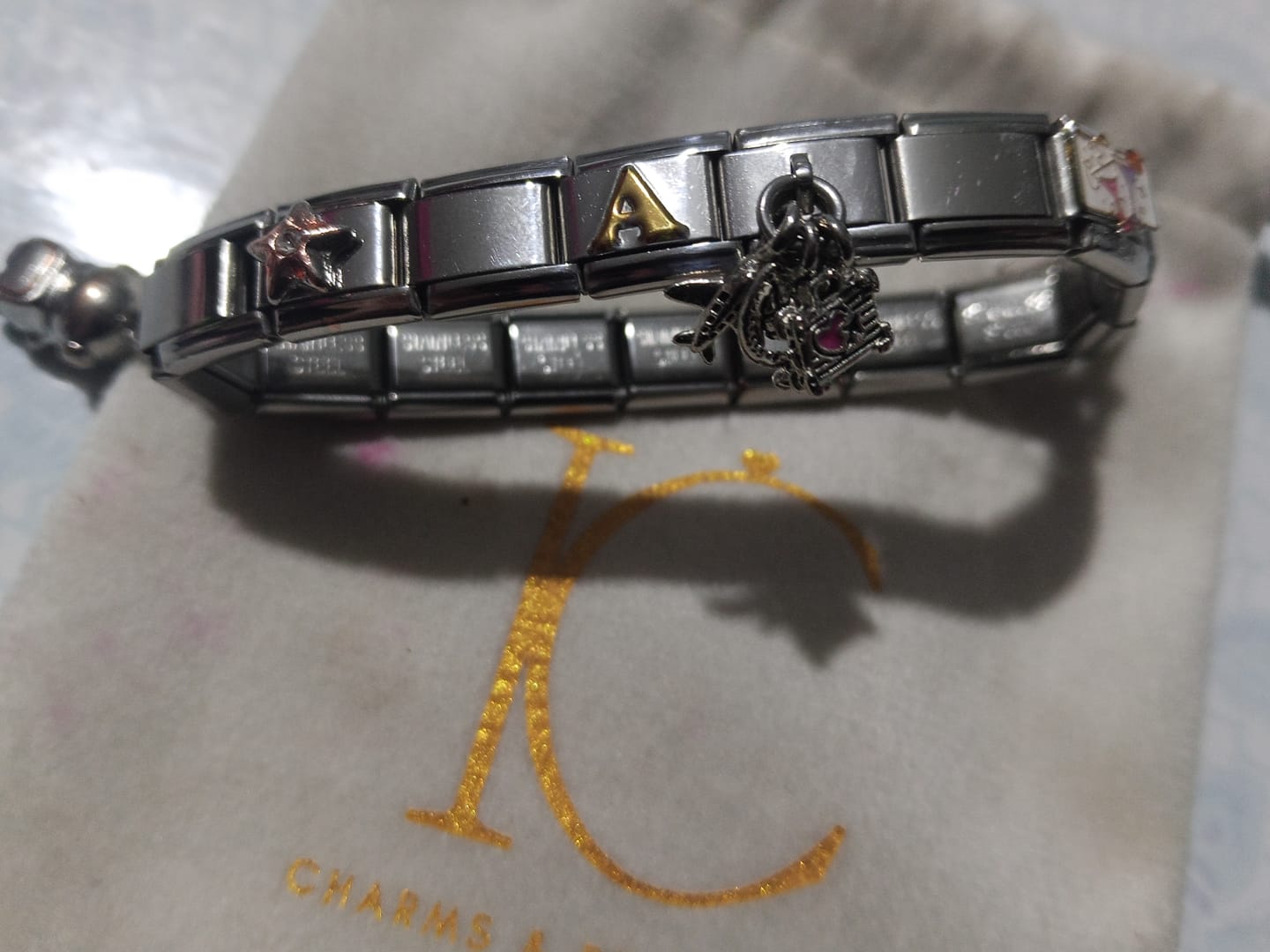Customer photo review of Charm Letra A