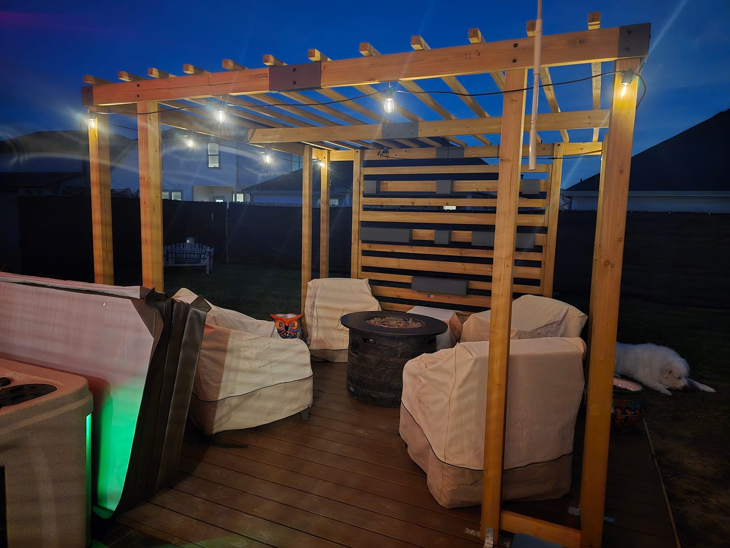 Recensione con foto di un cliente sulle luci a filo con lampadine solari Premium - 33 piedi | 10 metri