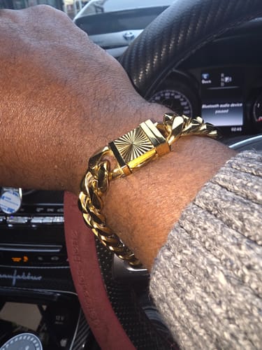 Customer photo review of Cuban Bracelet Gold | 14mm