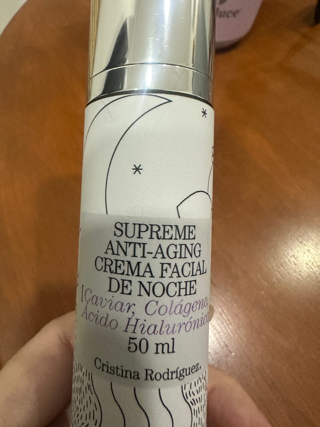 Customer photo review of Crema Facial de Noche Supreme