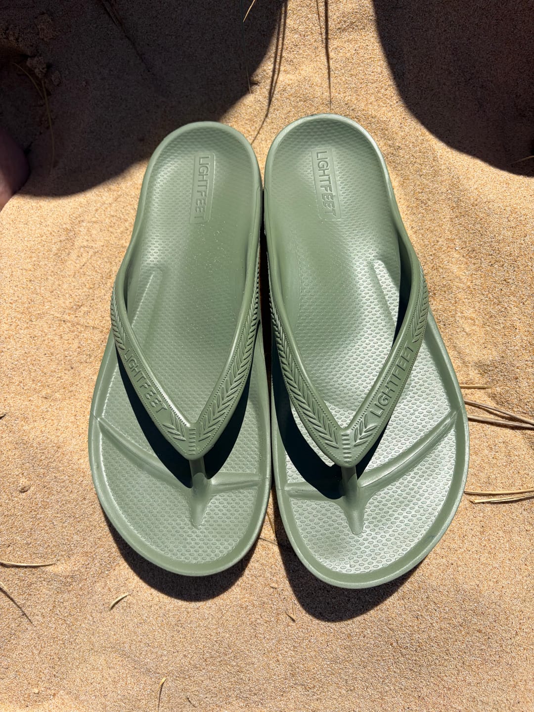Customer photo review of Khaki - Arch Support Thongs