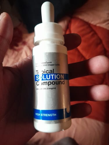 Customer photo review of Minoxidil 5% Solution, 1 Pack 60ml