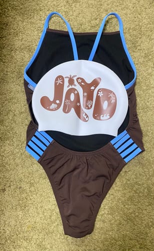 Customer photo review of JAYD Swim Cap || Island Palms