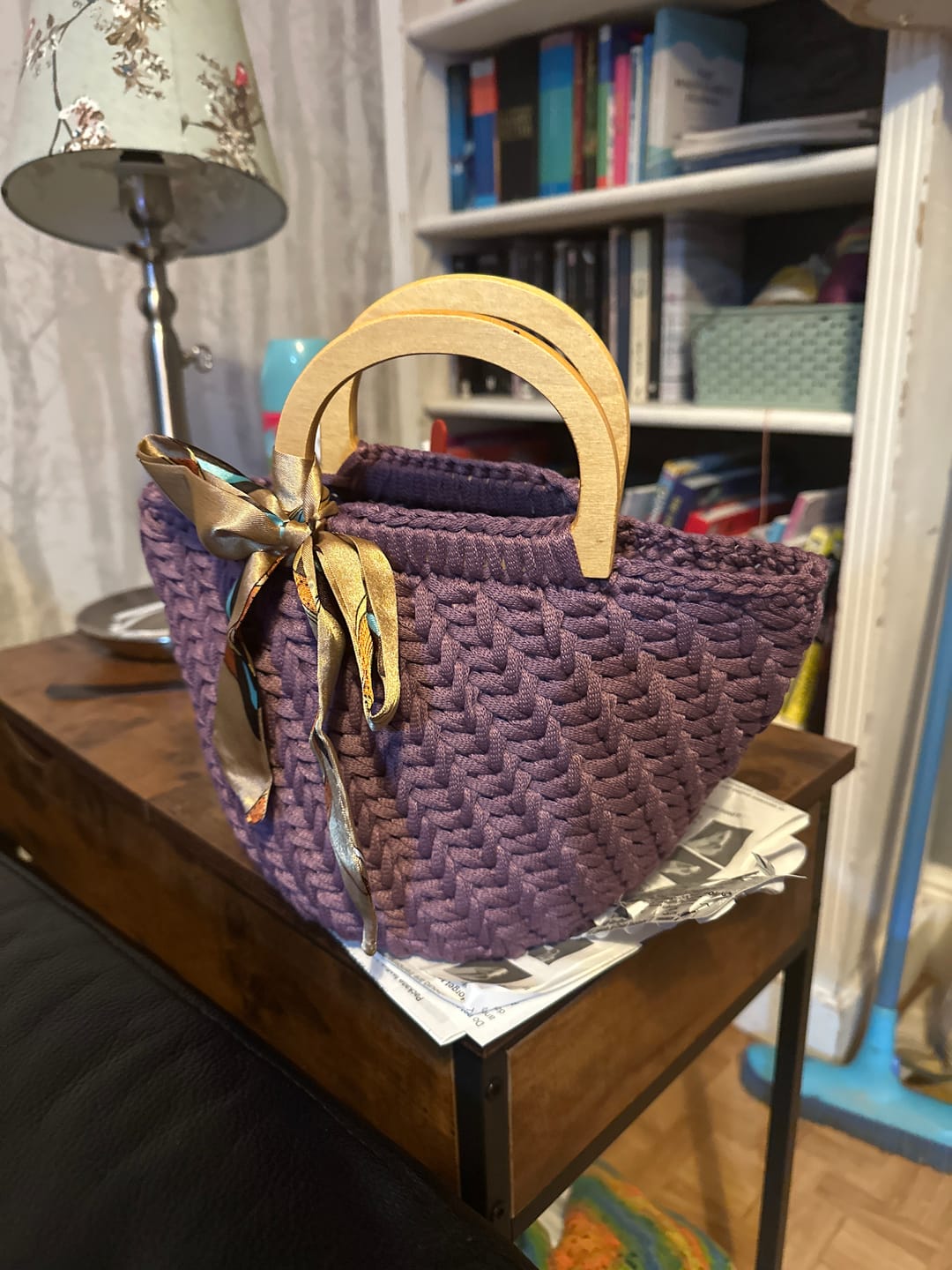 Customer photo review of CrochetPark™  Elegant granny Crochet Bag DIY Kit