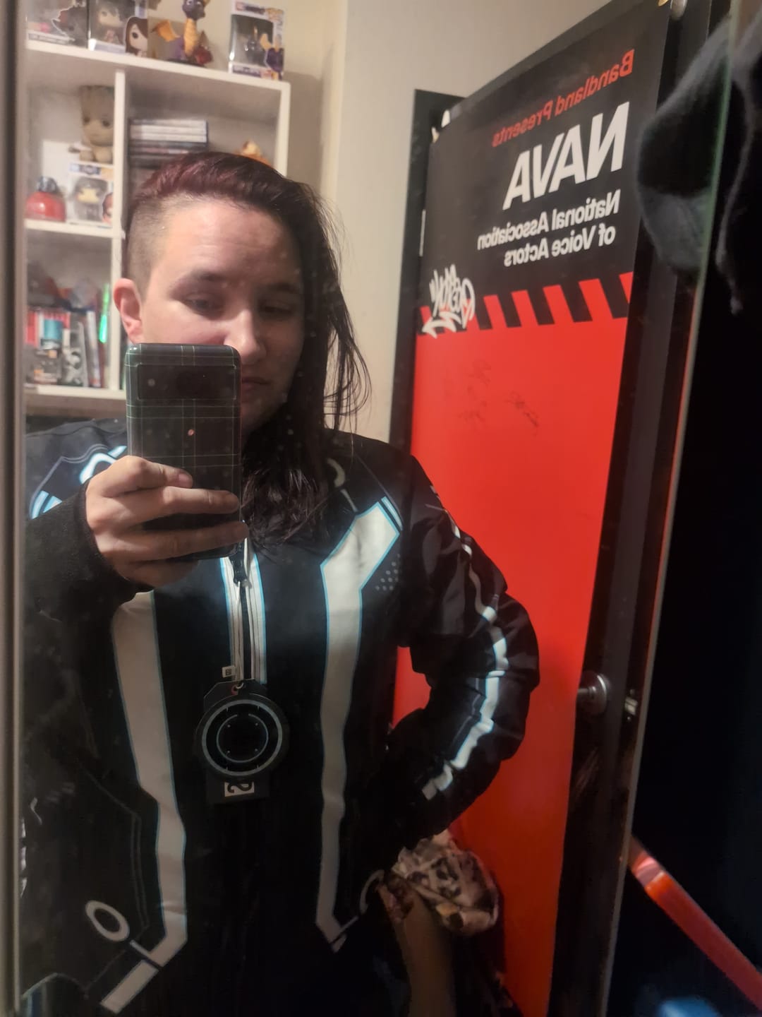 Customer photo review of Disney's Tron Legacy "Light Suit" – Reversible Bomber Jacket
