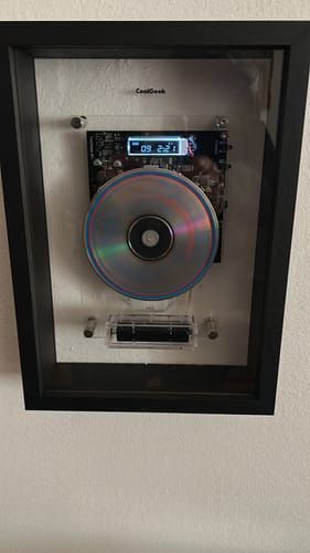Customer photo review of M1 Music Frame CD Player