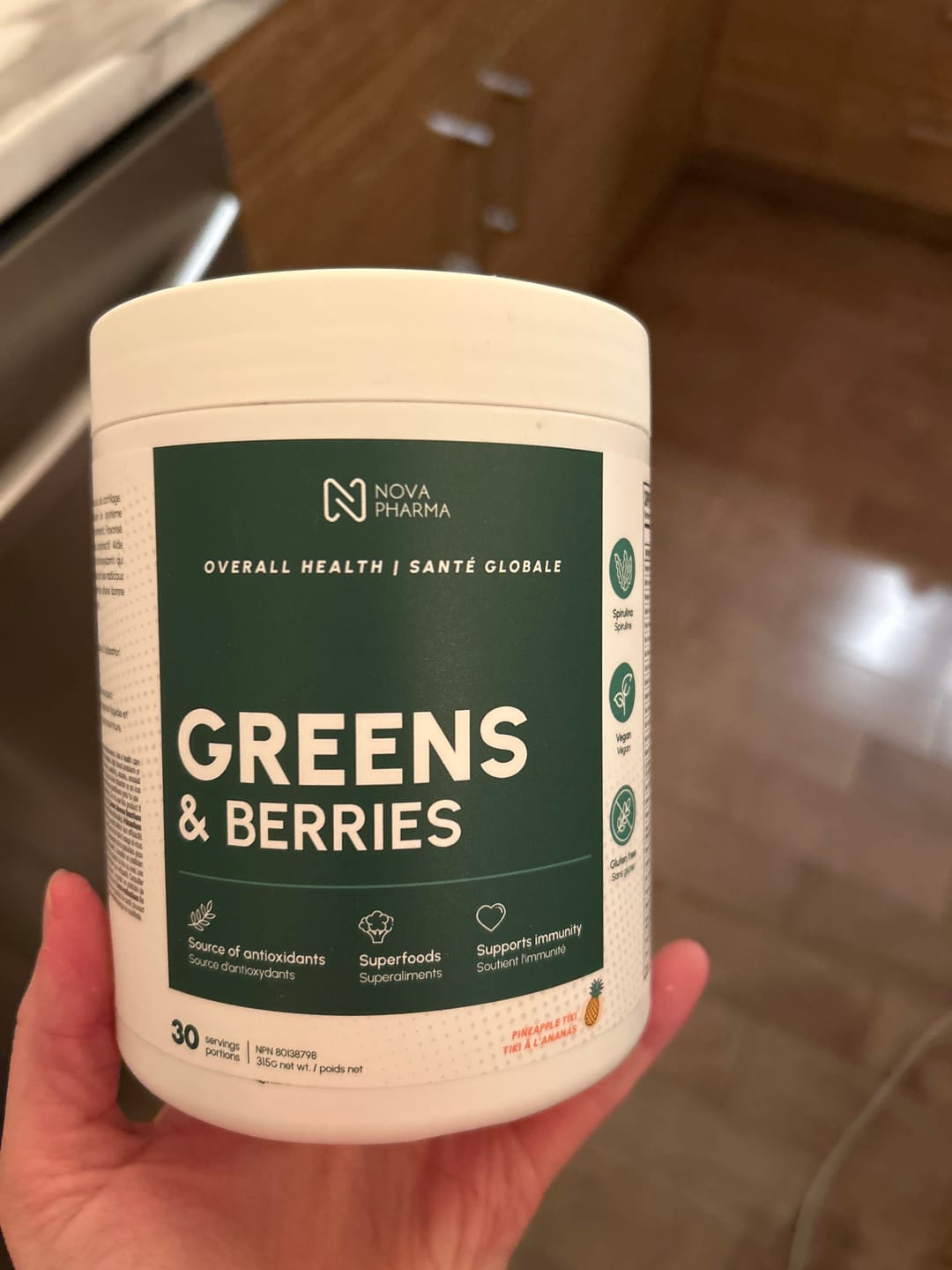 Customer photo review of Nova Pharma - Greens & Berries - 315g