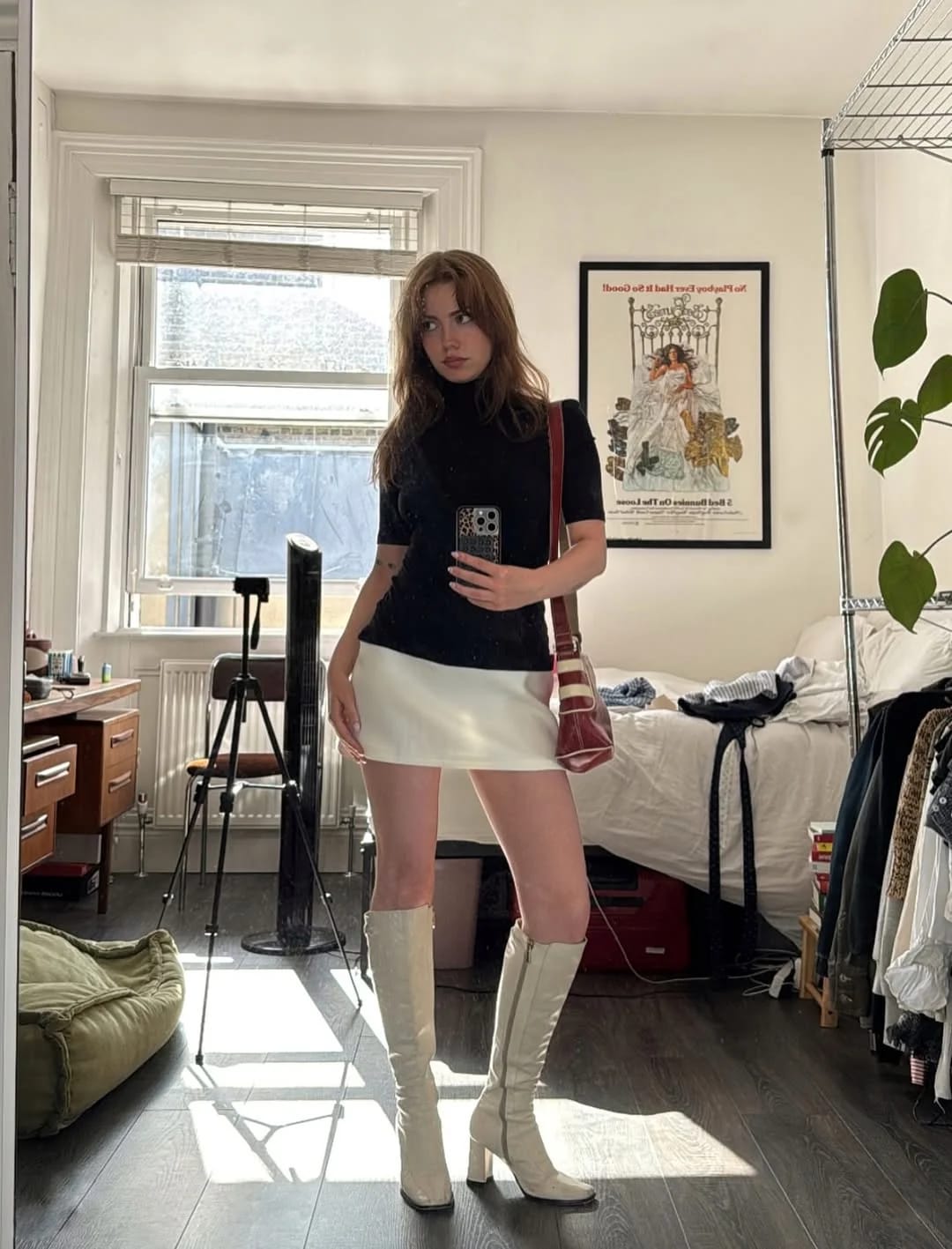 Customer photo review of Lisbeth High Neck Mini Dress
