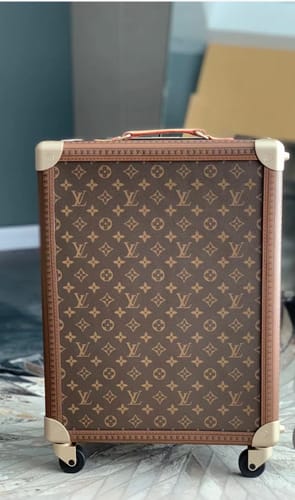 Customer photo review of CUSTOM MONOGRAM ROLLING TRUNK