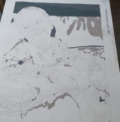 Customer photo review of Custom Portrait Paint By Numbers