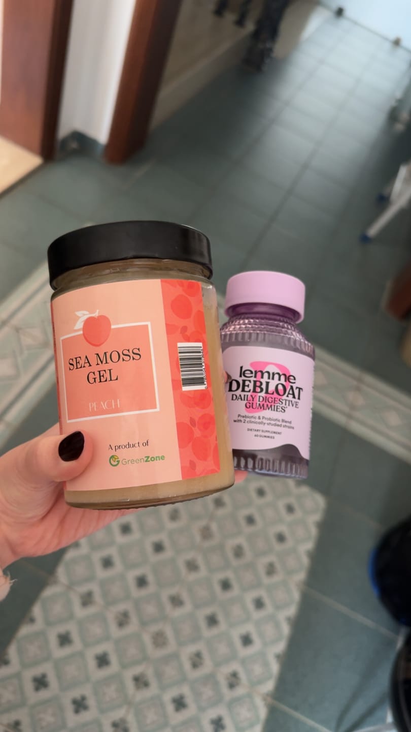 Customer photo review of Sea Moss Gel with Peach (540gm)