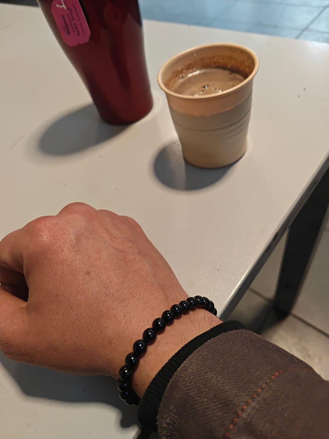 Customer photo review of Turmalin (Schörl) Edelstein Armband aus echtem Naturstein