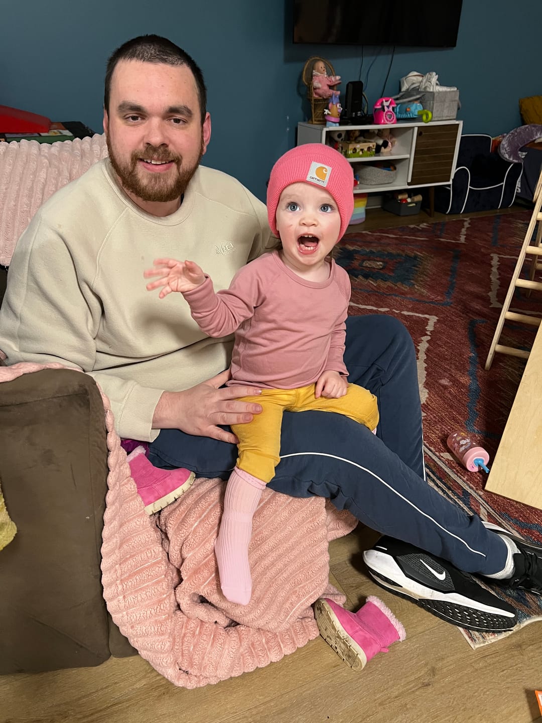 Customer photo review of Wool Socks, Baby and Toddler, Pink & Rose