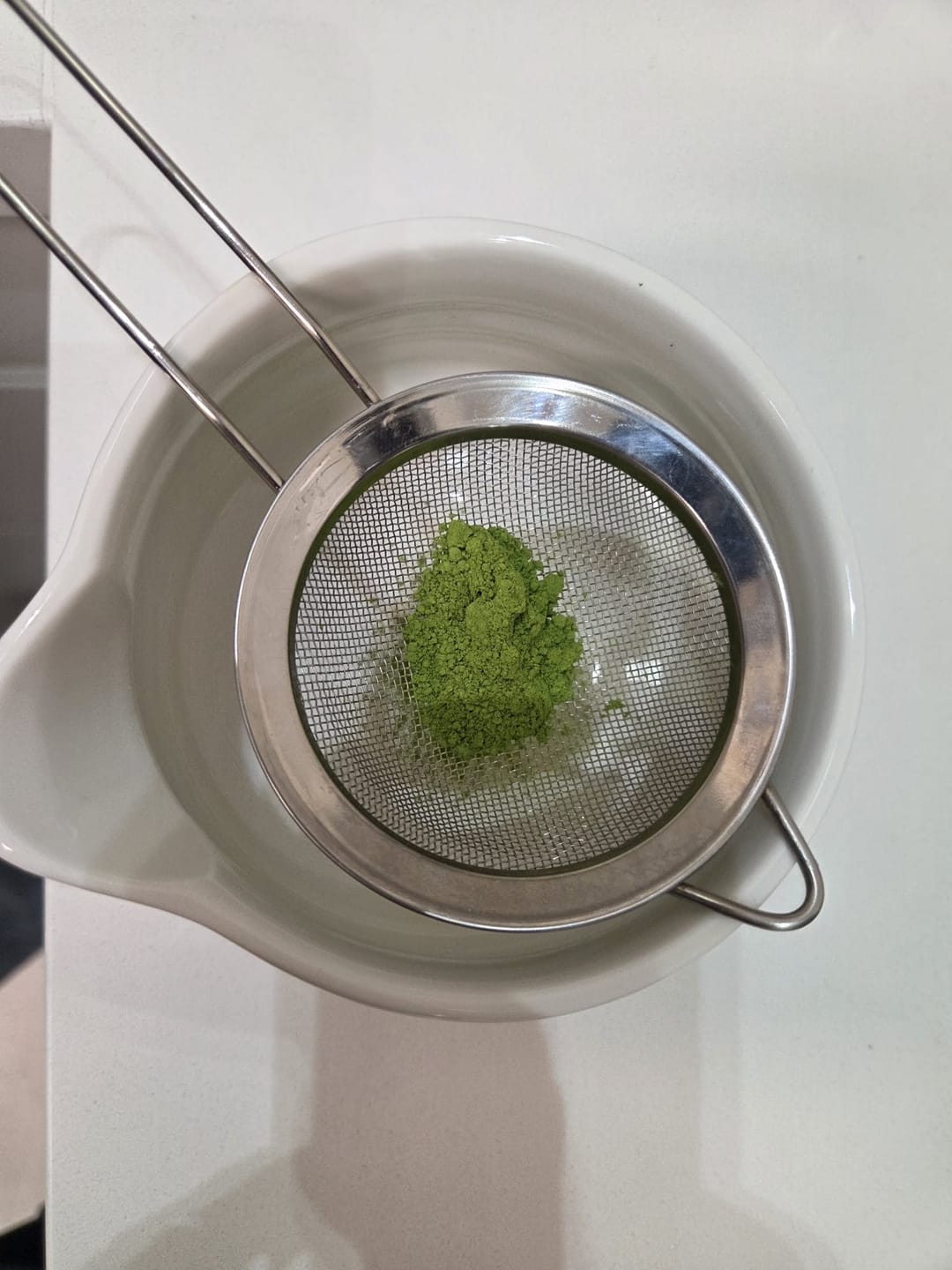 Customer photo review of BENBU Matcha - Premium Japanese Matcha Powder 3.5 oz (100g) Bag