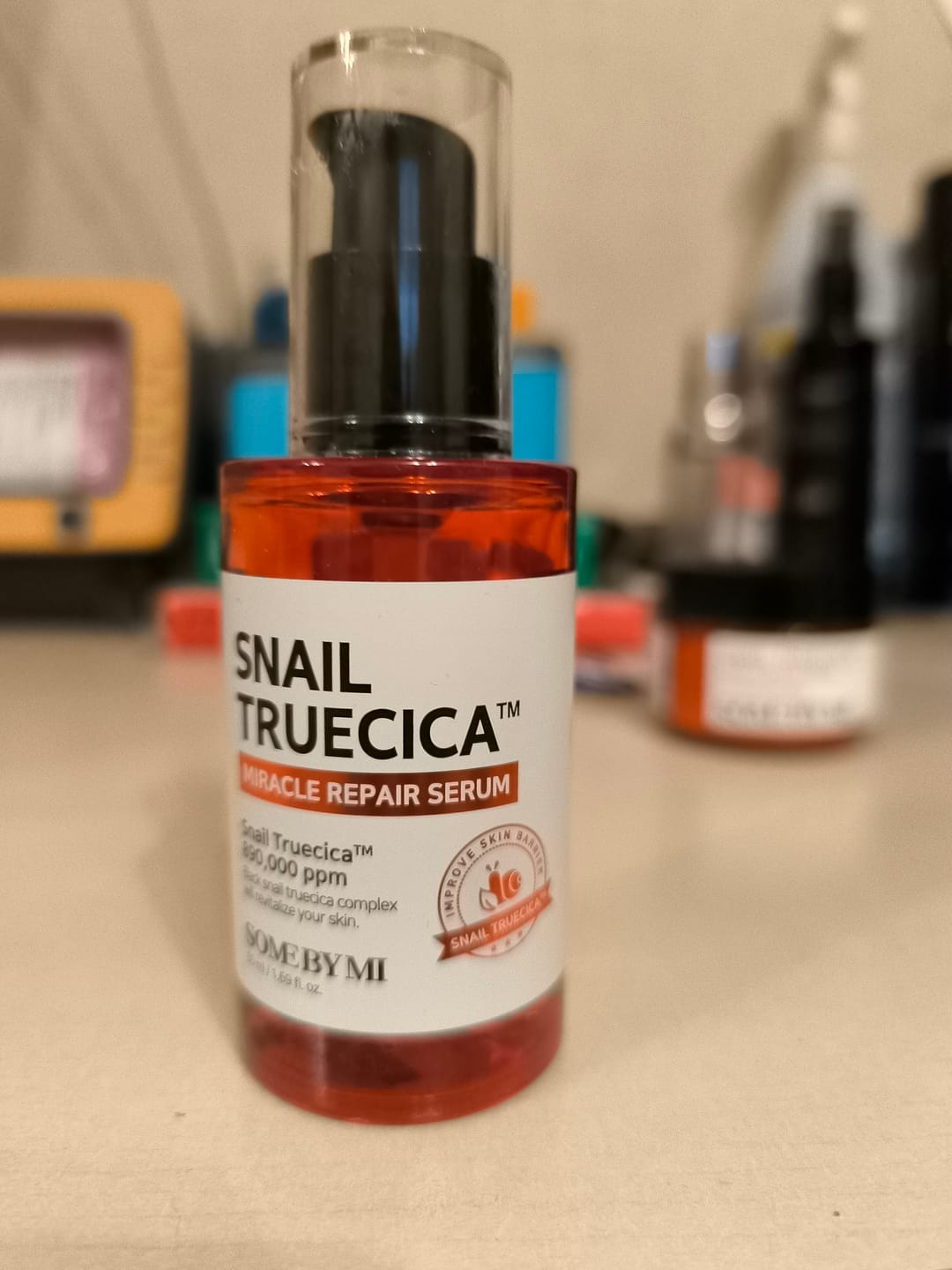 Customer photo review of Atjaunojošs serums ar melno gliemežu mucīnu Some By Mi Snail Truecica Miracle Repair Serum