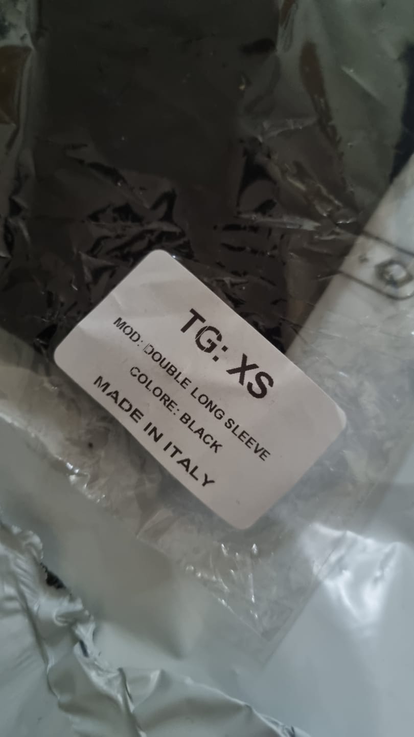 Customer photo review of Double Long Sleeve Blanks 220GSM Black