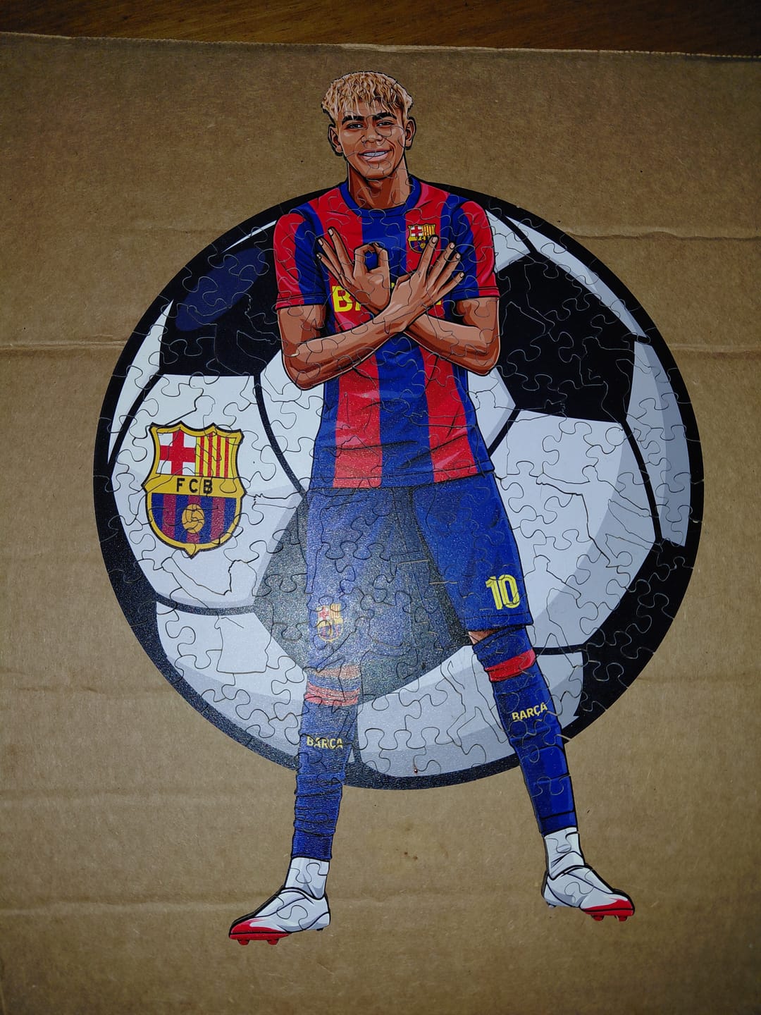 Customer photo review of Lamine Yamal - Puzzle de Madera
