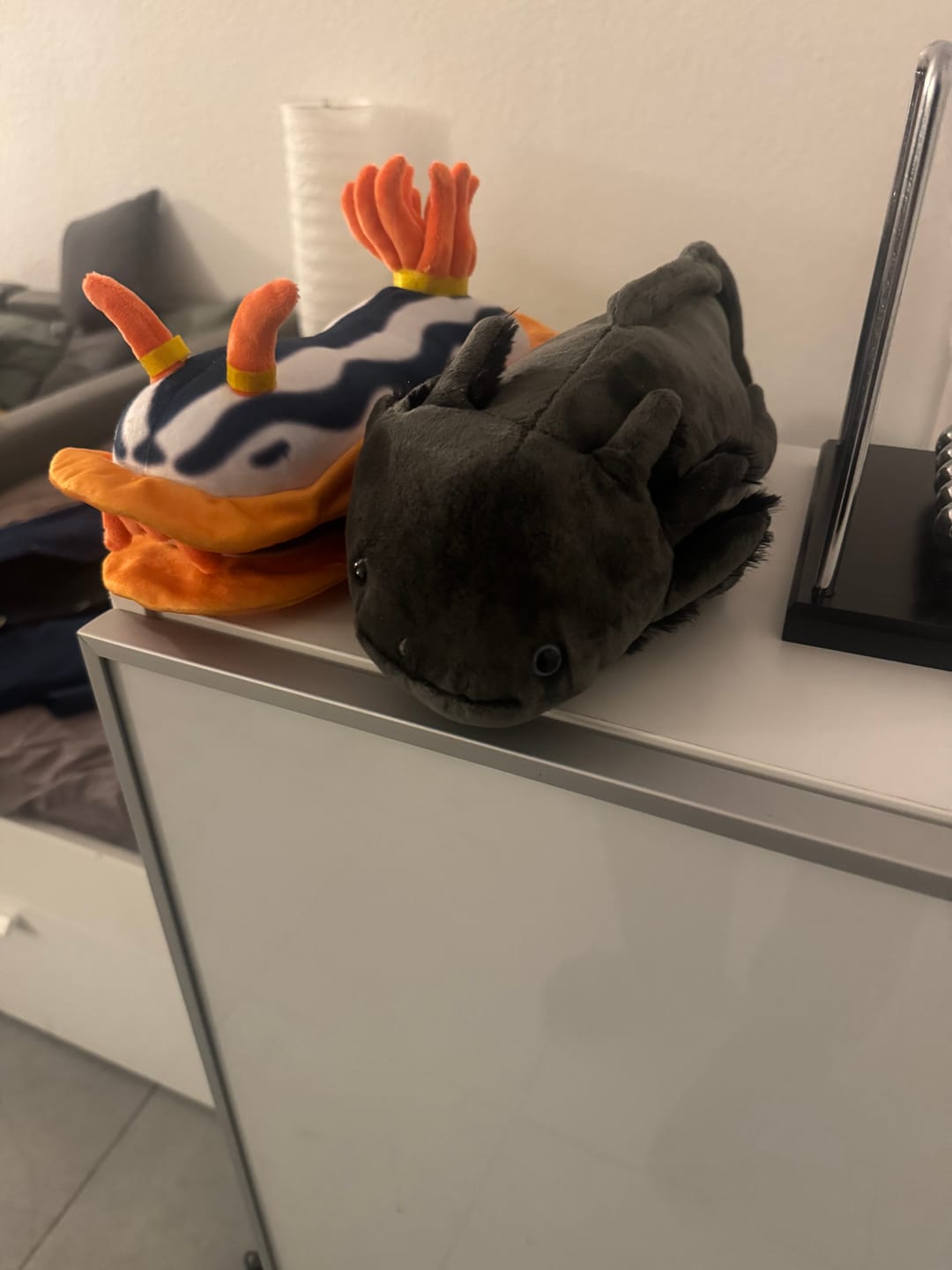Customer photo review of Black Axolotl Soft Stuffed Plush Toy