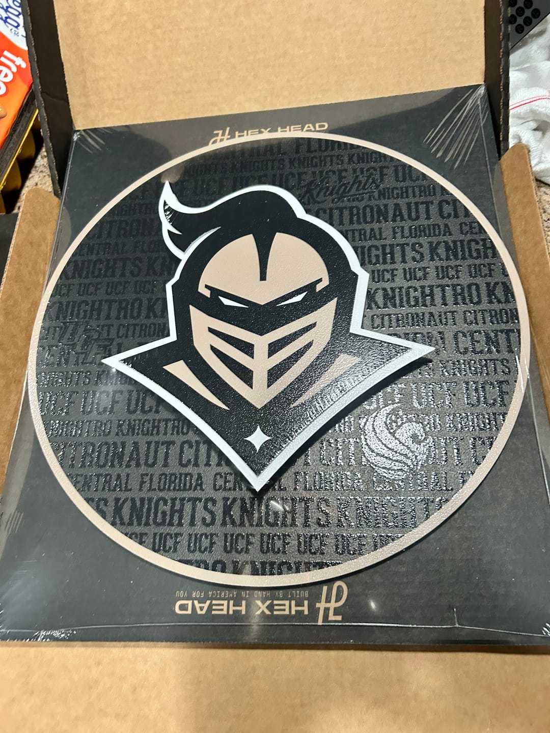 Customer photo review of Central Florida  Knights "UCF" CRAFT SERIES 3D Metal Wall Art
