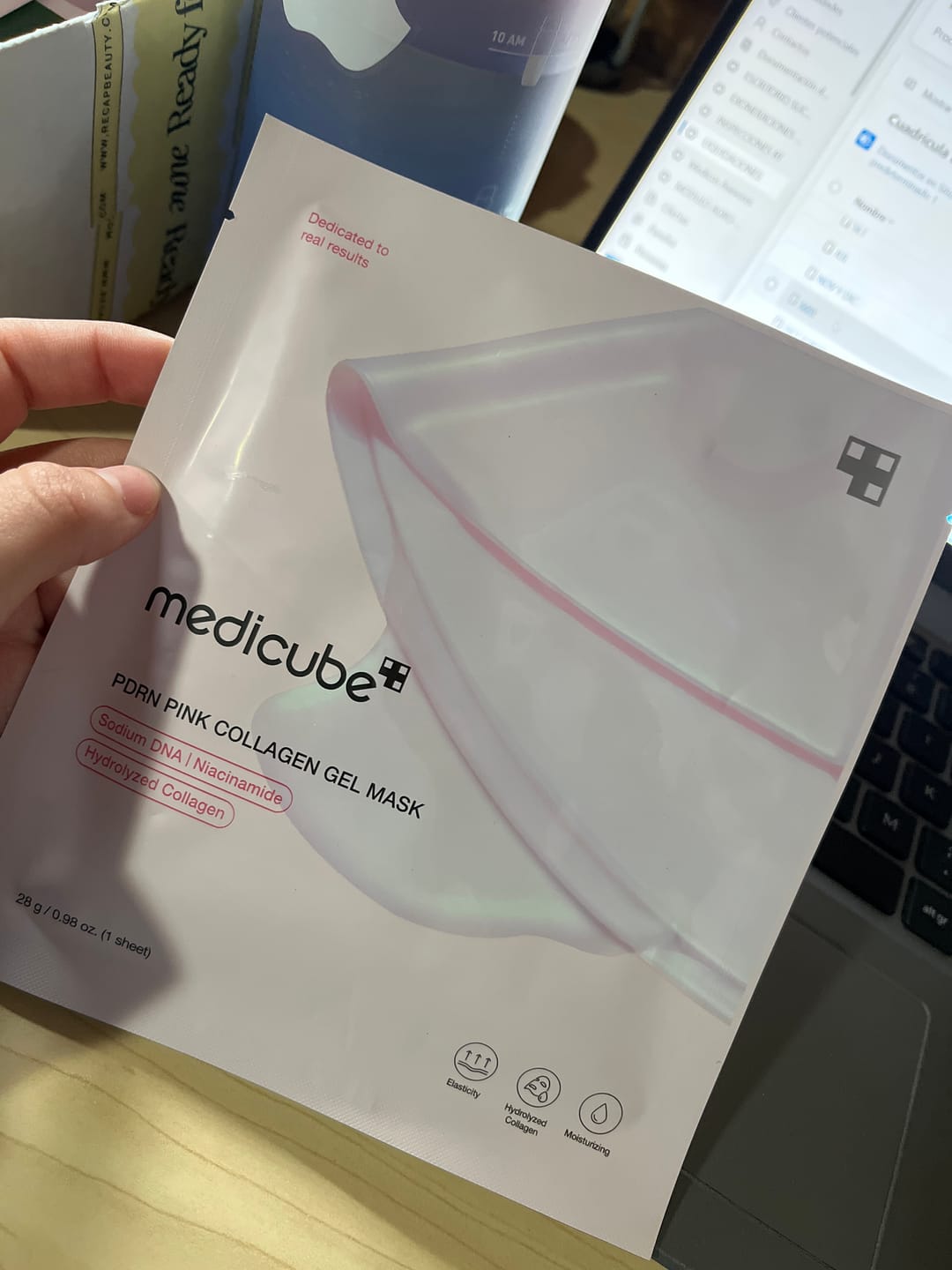 Customer photo review of PDRN Pink Collagen Gel Mask