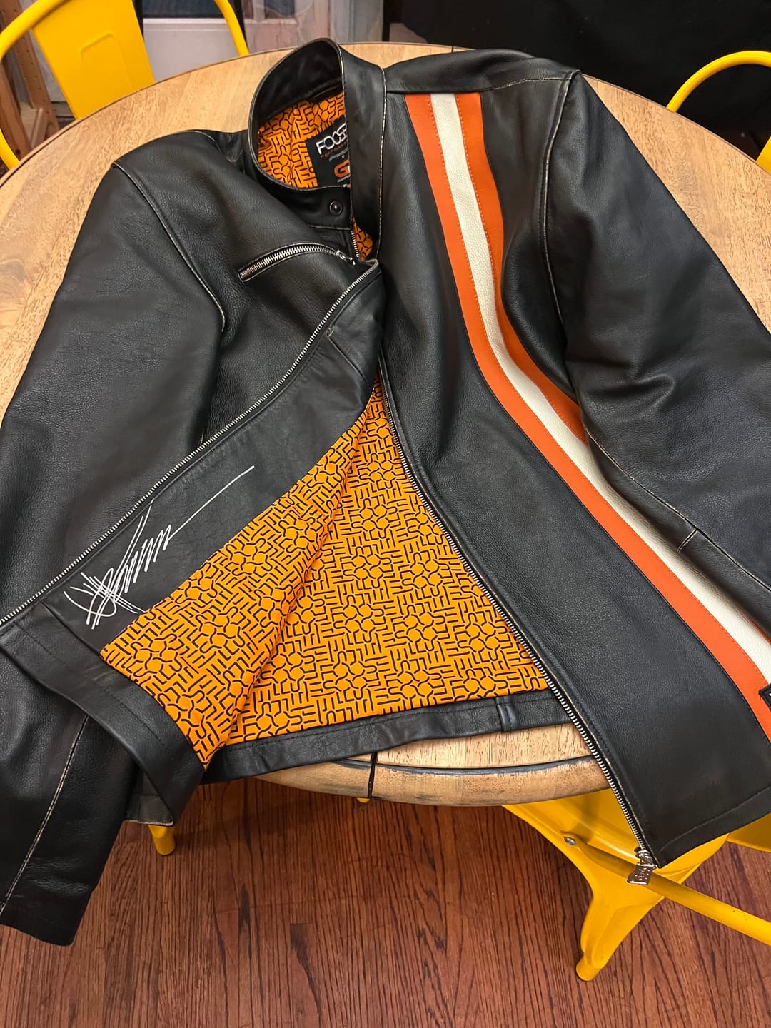 Customer photo review of Foose Performance × GrandPrix Originals – Vintage Leather Jacket