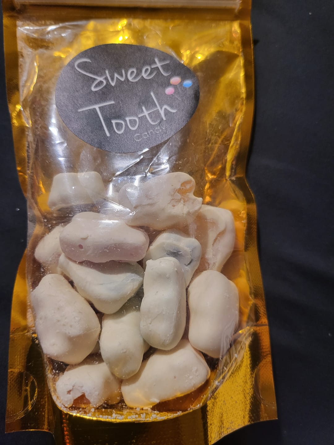 Customer photo review of White Chocolate Covered Gummy Bears