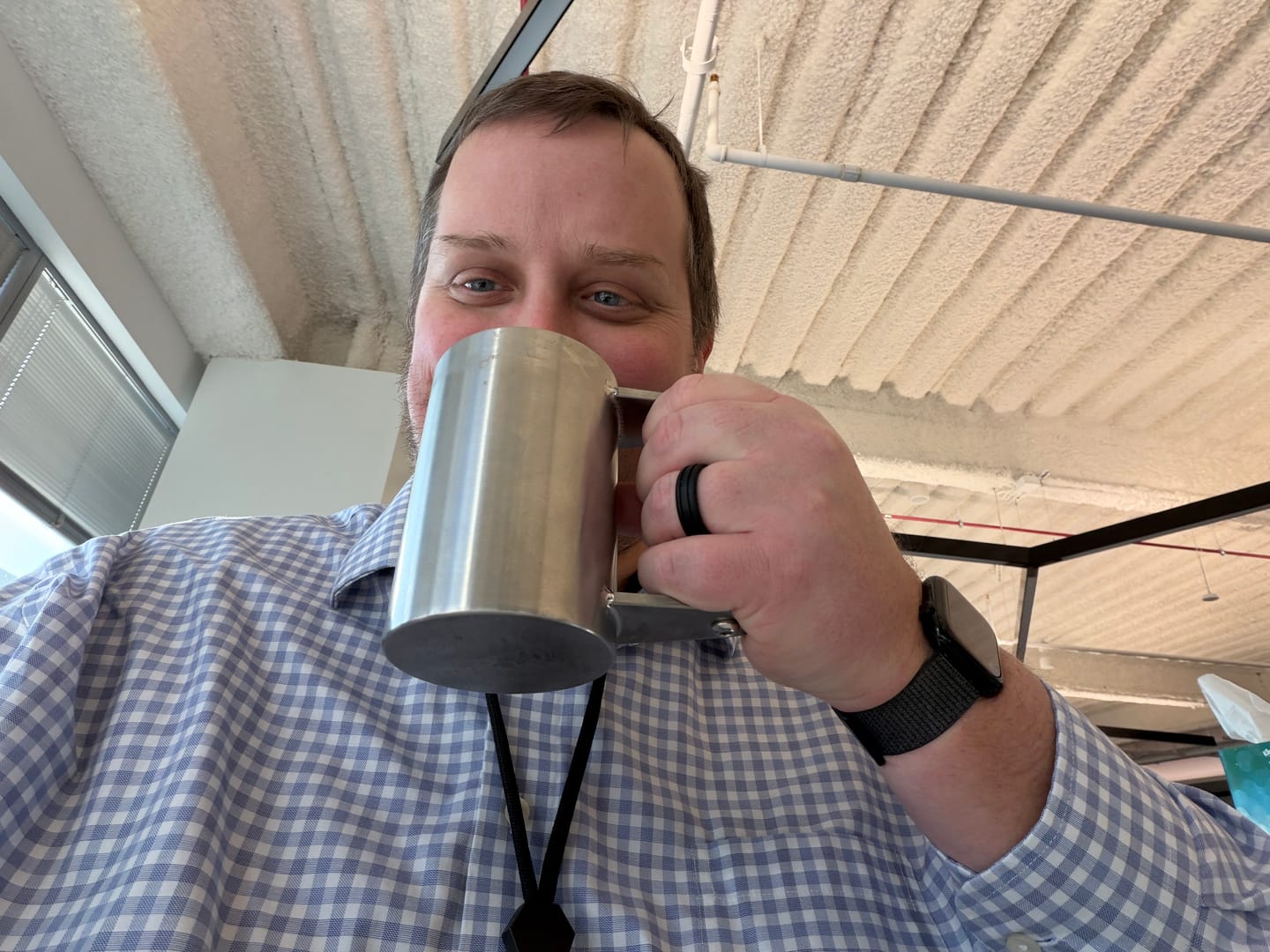 Customer photo review of 5lb HEAVY* Mug | Stainless Steel Weighted Mug