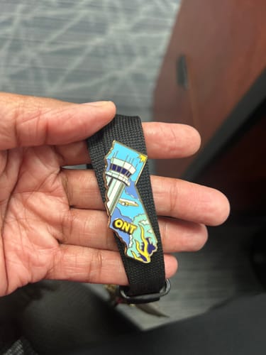 Customer photo review of ONT Airport Pin – Ontario International Airport, California
