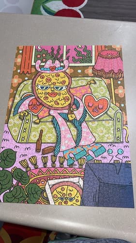 Customer photo review of Pizza For One | 1000 Piece Puzzle