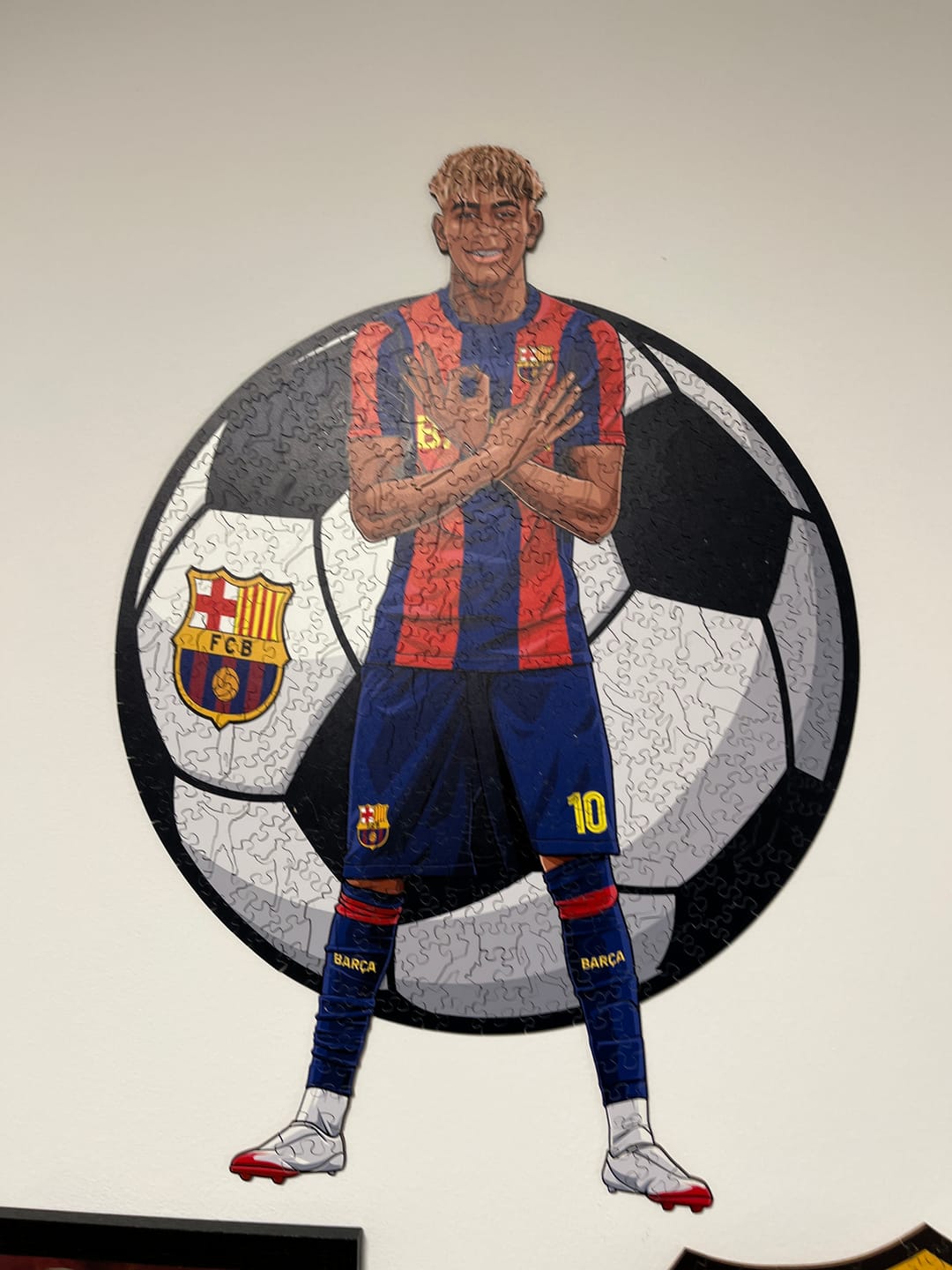 Customer photo review of Lamine Yamal - Holzpuzzle