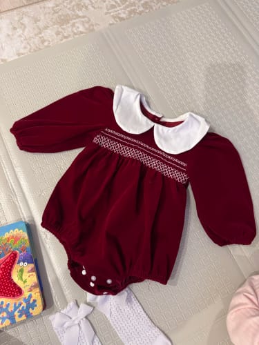Customer photo review of Festive Vintage Style Romper