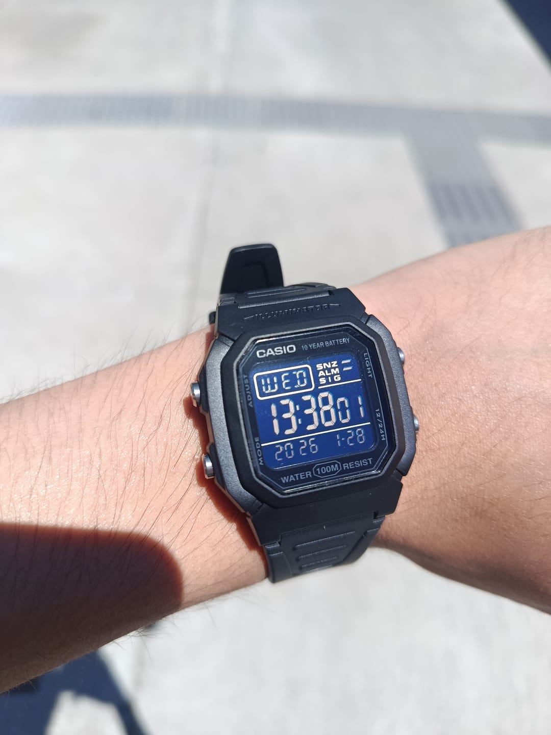 Customer photo review of Reloj Casio Vintage W-800H-1B Negro Pantalla Negativa