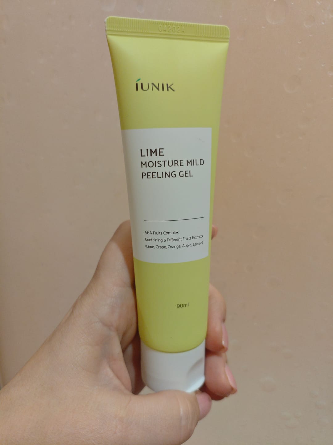 Customer photo review of Maigs pīlings-gels ar AHA skābēm iUnik Lime Moisture Mild Peeling Gel