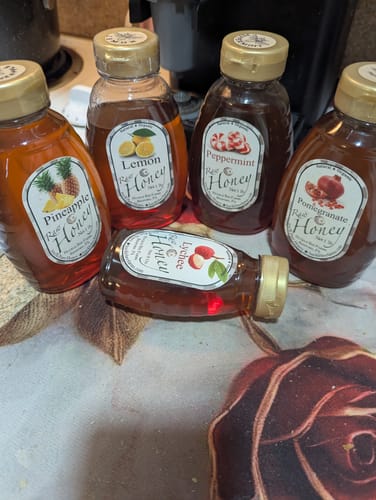 Customer photo review of Tea Lover’s Honey Bundle – Peppermint, Lemon & Pomegranate Honeys