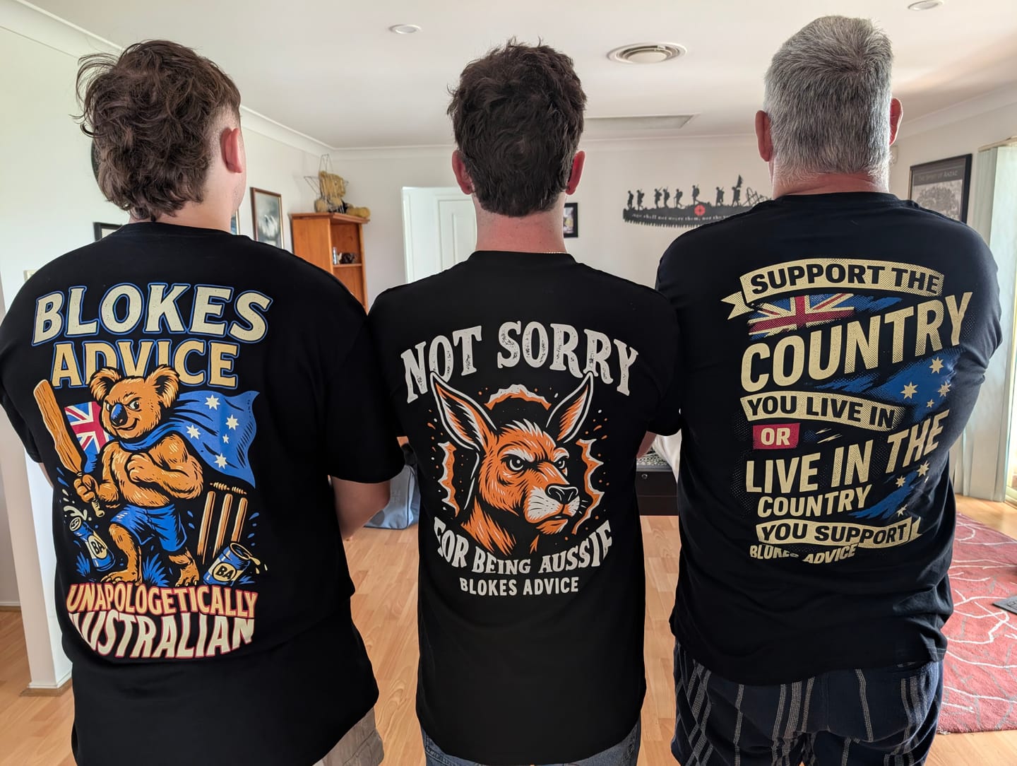 Customer photo review of Stand Up Tee - Black