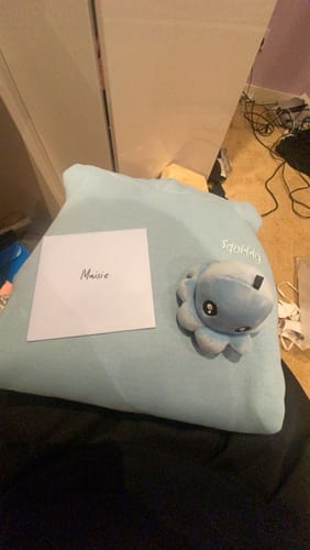 Customer photo review of “Squiddy” Classic Hoodie