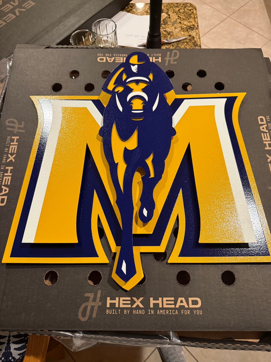 Customer photo review of Murray State 3D Vintage Metal Wall Art