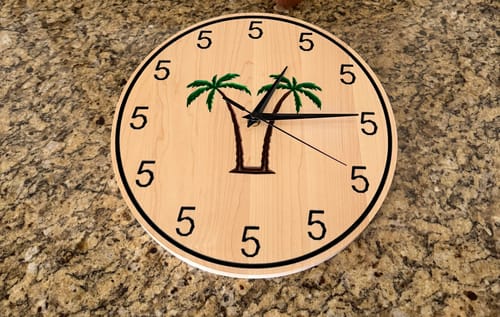 Customer photo review of Wall Clock Set - January