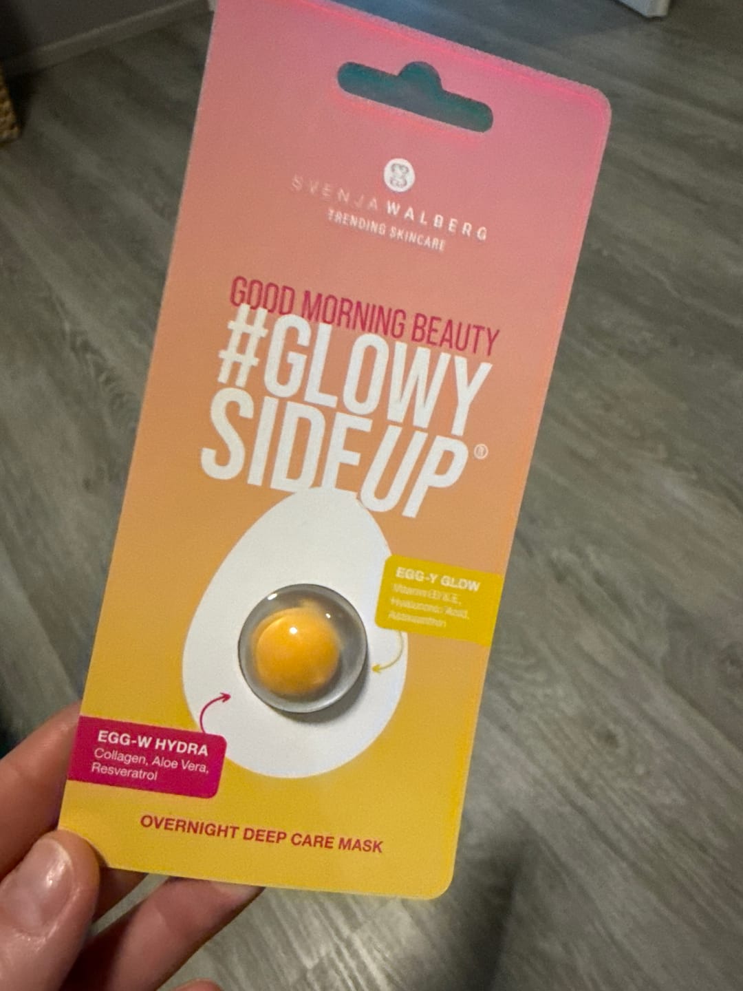 Customer photo review of 10er Pack GLOWYSIDEUP® Overnight Leave-On Maske