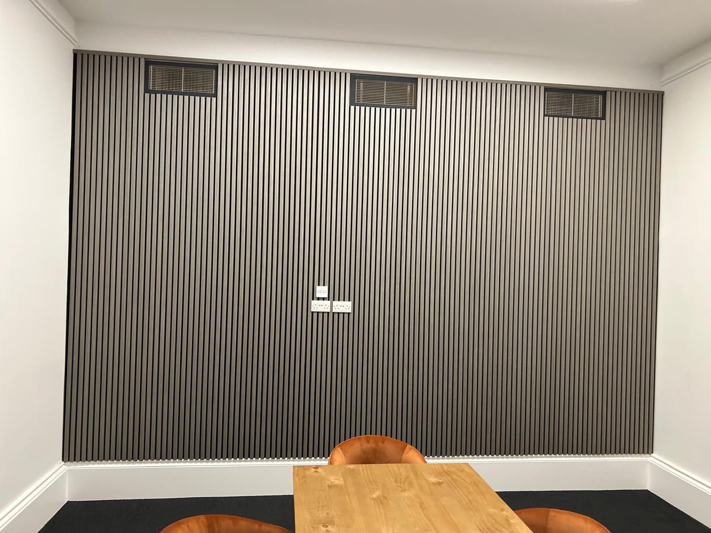 Customer photo review of Wooden Wall Panel | Grey Walnut | Premium 3-sided Wood Veneer