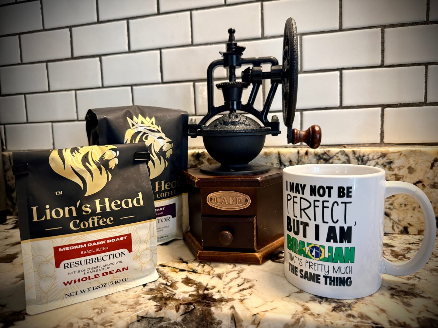 Customer photo review of Resurrection - Chocolate, Cherry, Maple Syrup - Medium Dark Roast