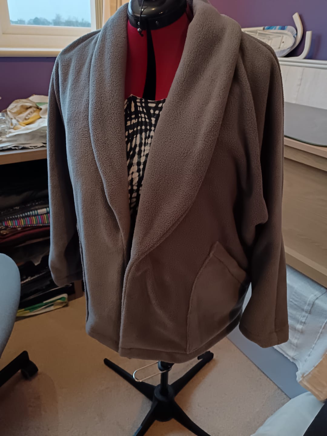 Customer photo review of Special Offer #2 - Plain Polar Fleece Fabric - 2 metre Pre-cut