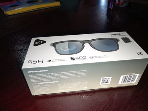 Customer photo review of Lentes de Sol con Audio Lennz Plus Audio Glasses STF 5Hrs Uso Protección UV400