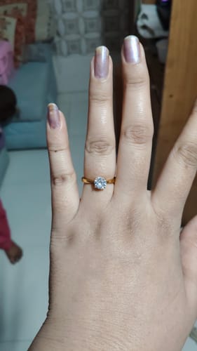 Customer photo review of IT’S A YES! RING - 18K GOLD-PLATED